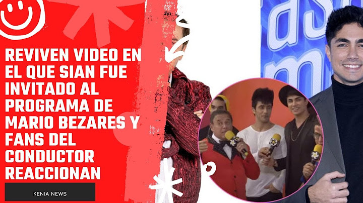 Video en el que Sian fue invitado al programa de Mario Bezares y fans del conductor reaccionan
