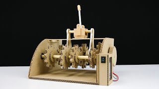How to Make  4 Speed Gearbox from Cardboard