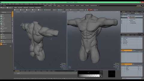 Character Modeling Modo and Blender Timelapse Part1