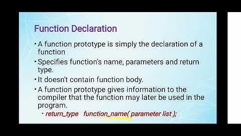 EST 102 Programming in C - Functions in C
