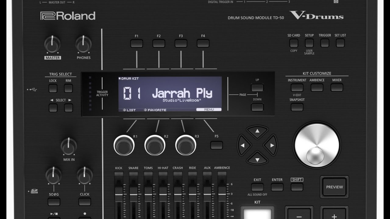 Roland TD-50 With User Samples Added.Live playing - YouTube