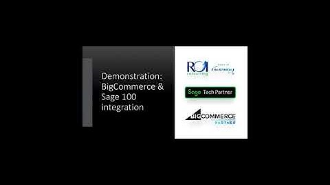 BigCommerce & Sage 100 Integration with IN-SYNCH