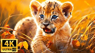 Baby Animals 4K  Relaxing Music That Heals Stress, Anxiety, Stop Relief & Healing Soul