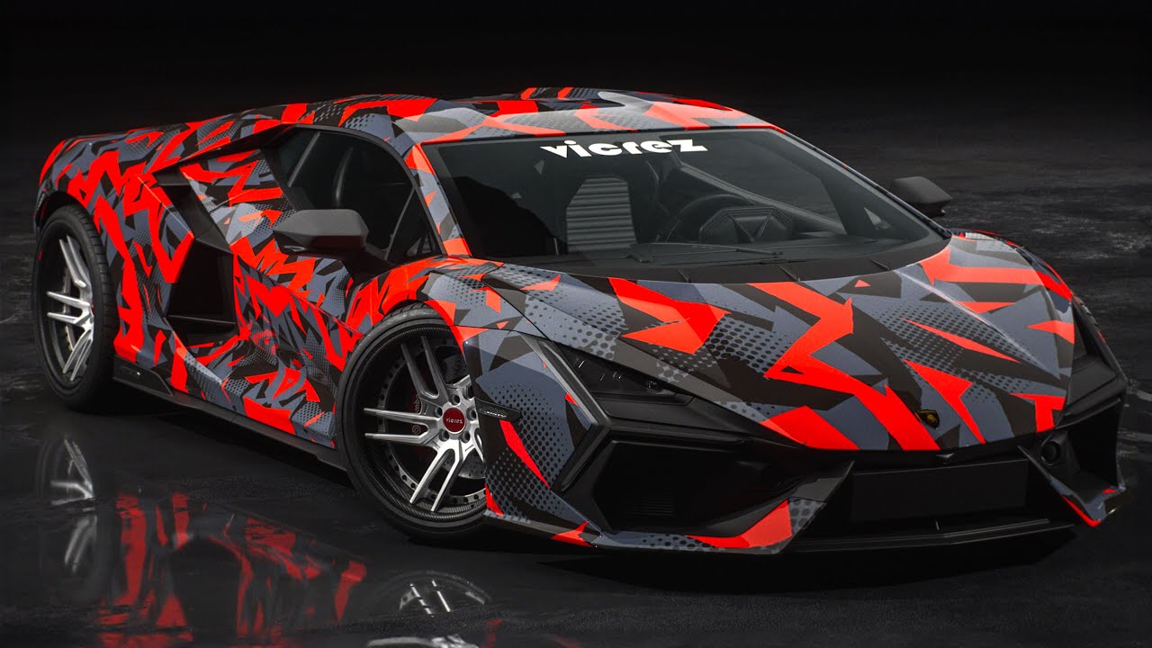 Vicrez Vinyl Car Wrap Film vzv10868 Red Black Abstract Urban