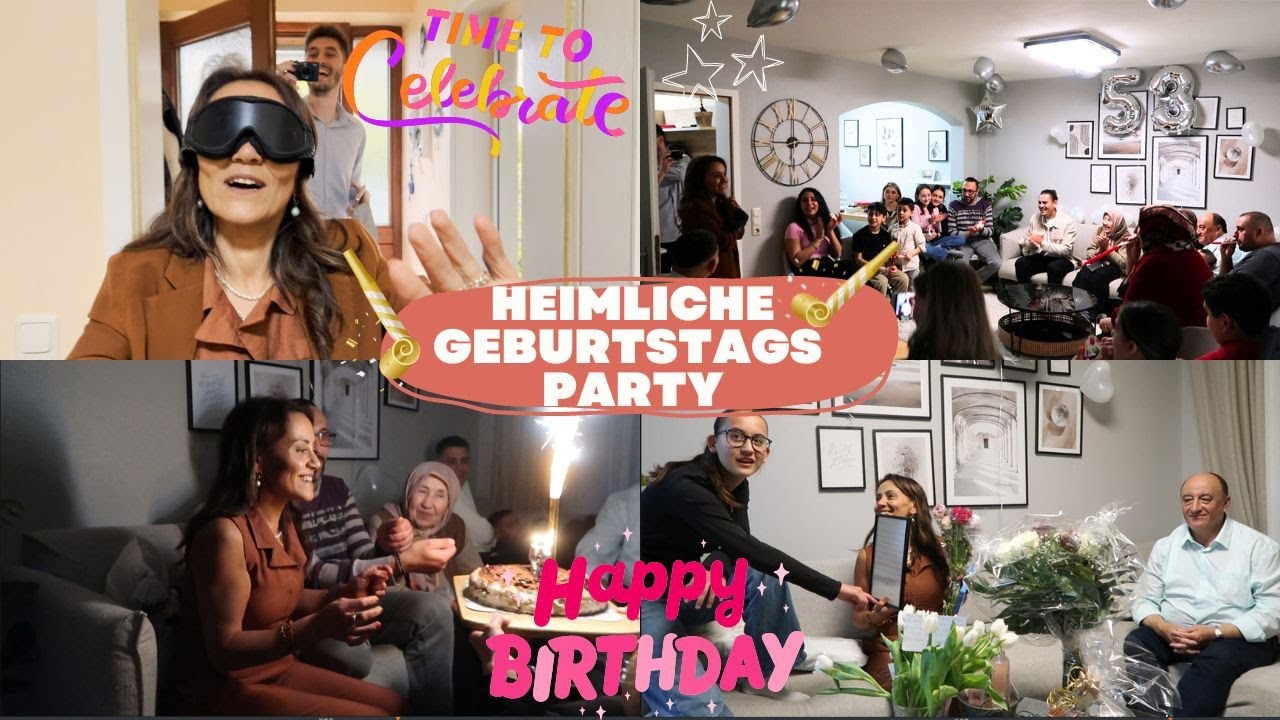 HEIMLICHE GEBURTSTAGS PARTY 🎉 für MAMA 🥳DAS HAT SIE NIEMALS ERWARTET | Family Fun
