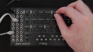 Moog Mavis: LFO to VCF
