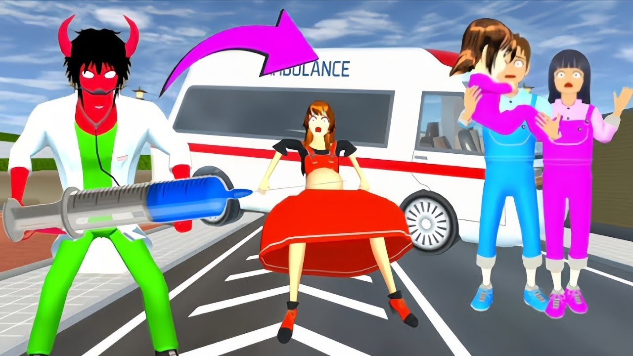 Utah Escapes After Saving Pregnant Mother From Zombie Doctor😈||#sakuraschoolsimulator#sss#viralvideo