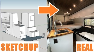 How To Use SKETCHUP to Design Your Van / RV / Tiny Home / Basement Layout - SIMPLIFIED!!