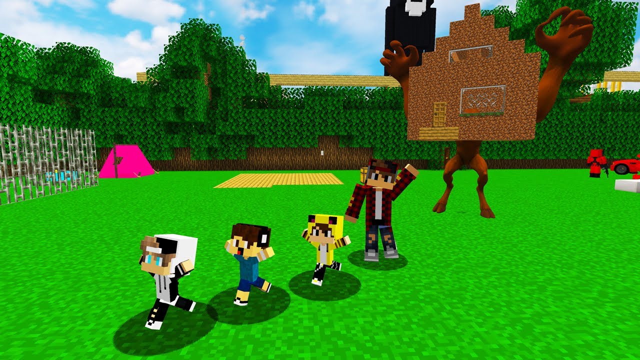 ماين كرافت لكن انقذت جيجي وعبوسي وكعبول والمدينه من نهاية العالم 😨😱 #فلم_ماين_كرافت