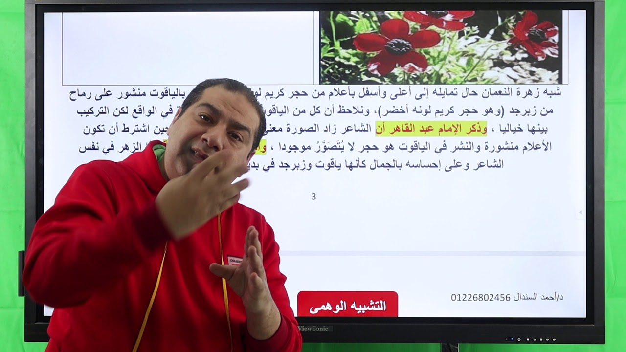 المحاضرة الثانية بلاغة رابعة شريعة ولغة عربية تاريخ وحضارة التشبيه الوهمي والخيالي