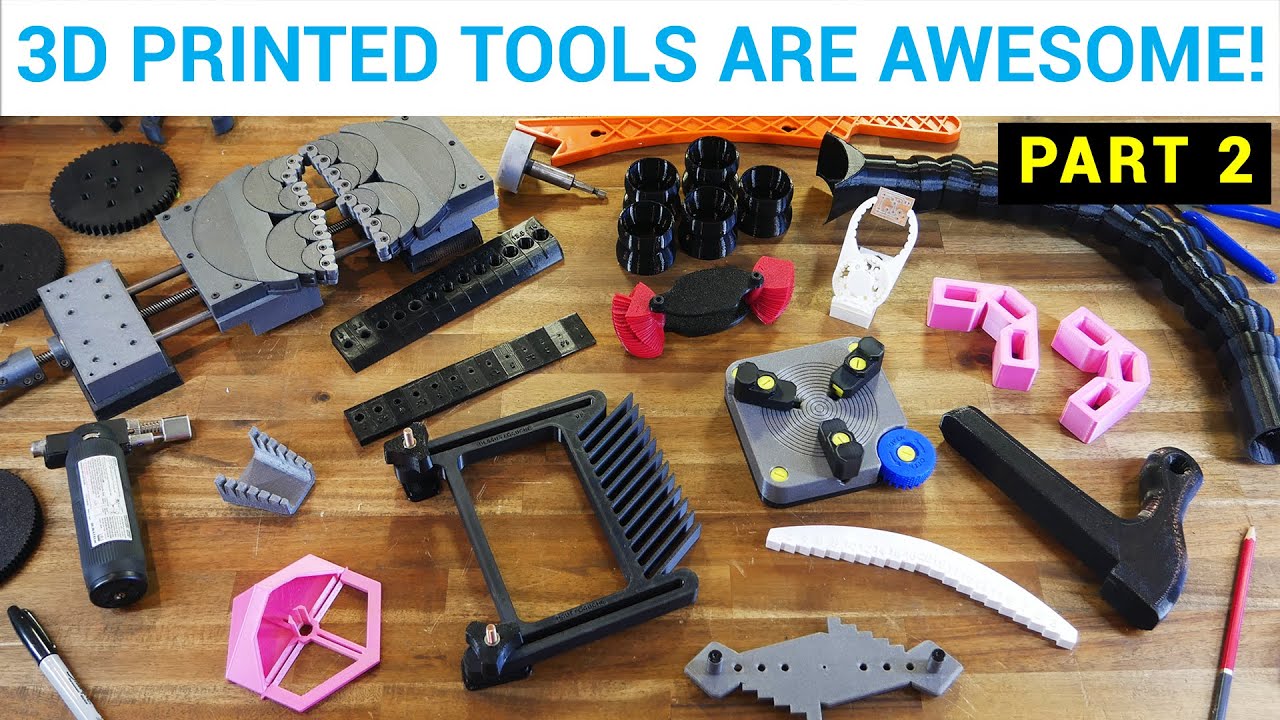 12 more 3D printed tools need for your workshop -