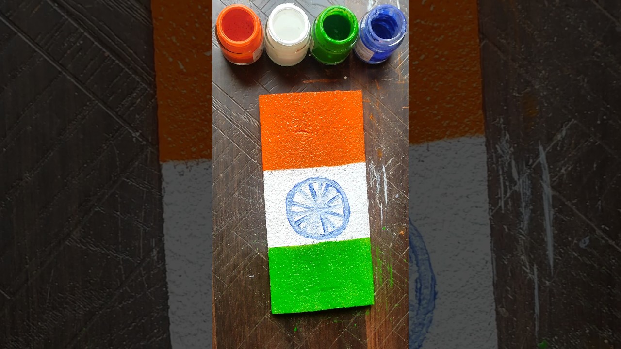 Indian flag drawing 