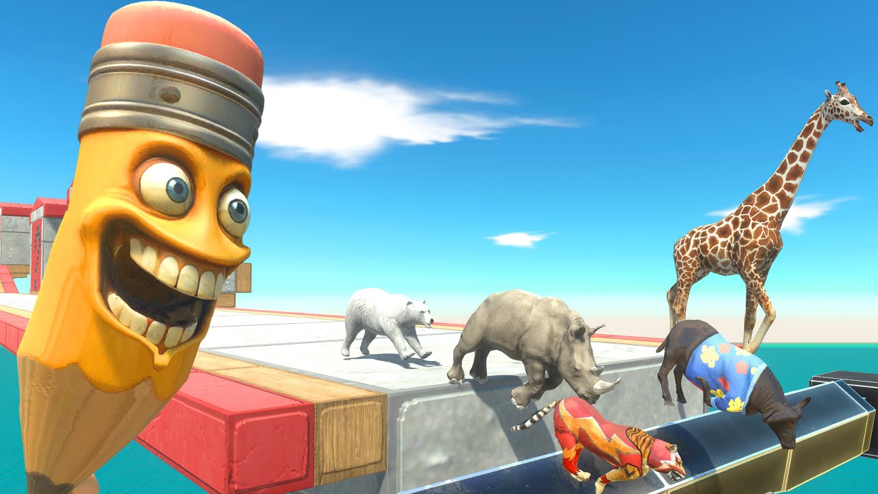 Jump Before Pensahur Grabs You! The Deadly Conveyor Belt Challenge | Animal Revolt Battle Simulator