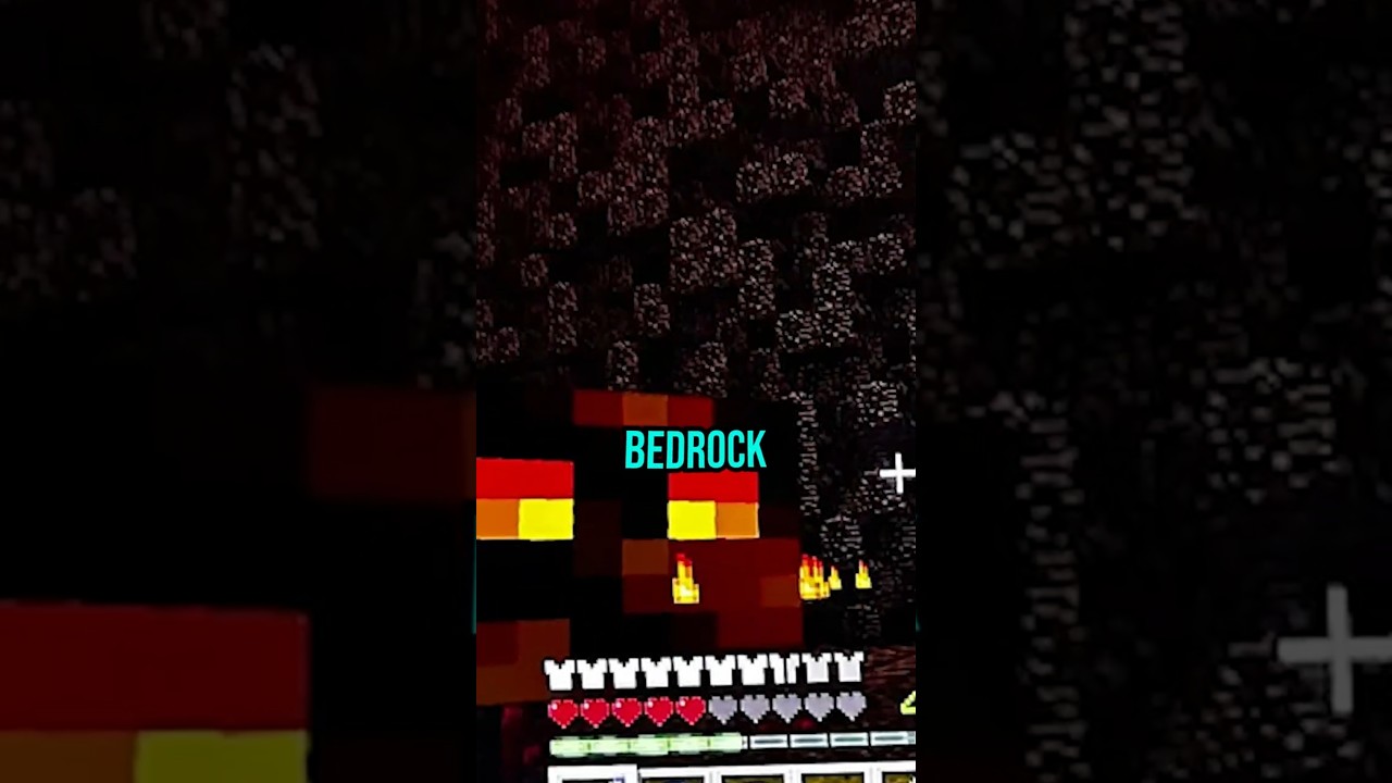 El Muro de bedrock del nether #minecraft
