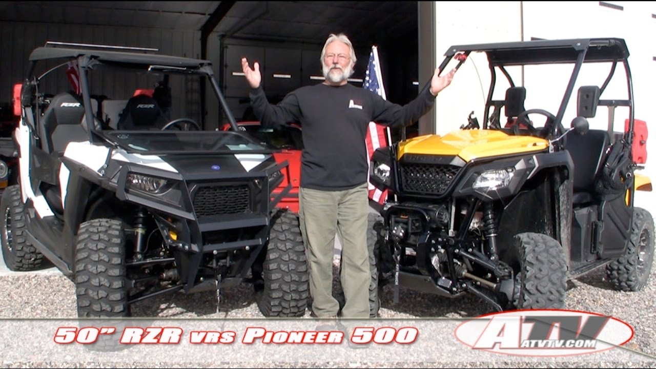 ATV Television Special Polaris RZR vs Honda Pioneer 500 YouTube