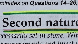 IELTS Reading TEST PRACTICE 2024   Second Nature with answers | TRUE FALSE   Ielts-9 with Monika