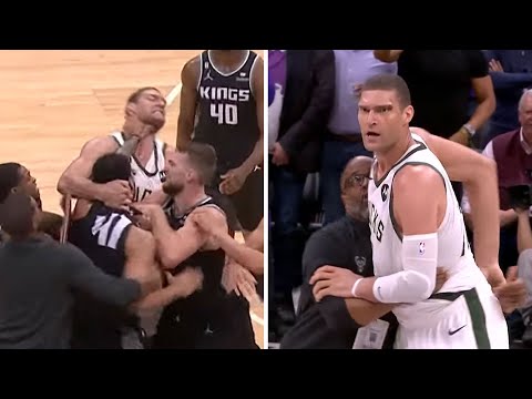 Trey Lyles & Brook Lopez ejected as tempers flared at the end of Kings-Bucks