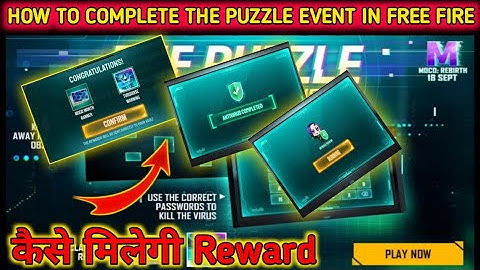 HOW TO COMPLETE THE PUZZLE EVENT FREE FIRE | PUZZLE EVENT KAISE COMPLETE KAREN | NEW EVENT FREE FIRE