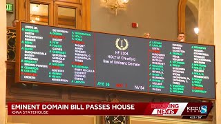 Iowa House passes bill to ban eminent domain for carbon pipelines
