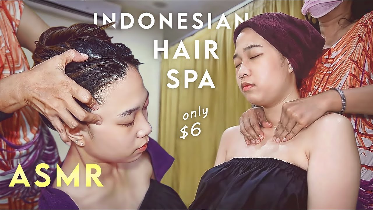 ASMR Creambath | World's Most Excellent Hair Spa Only in Indonesia
