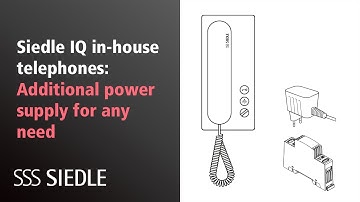 Siedle IQ in-house telephones: Additional power supply for any need