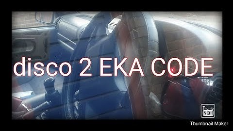 discovery 2 immobiliser and alarm going off EKA CODE how to