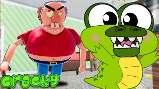 Crocky Escape Evil Grandpa's House - Roblox Obby