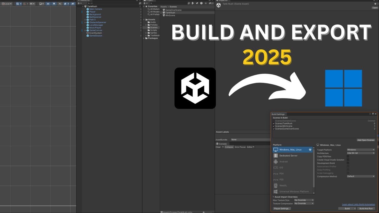 How to Build and Export Your Unity Game in 2025 (Windows) - YouTube
