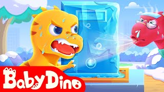 Baby Dino Ep18 🧊 Ice Sculpture Competition - Dinosaurs | Jurassic World | Family Cartoon | Yateland