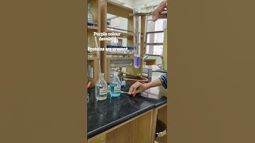 Biuret Test For Proteins || Biuret Test In One Minute #biochemistry #proteins #biurettest