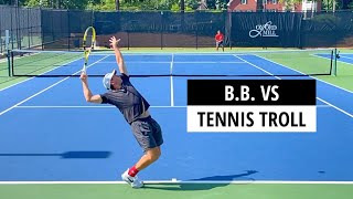 Who Wins?  High School Junior vs TennisTroll