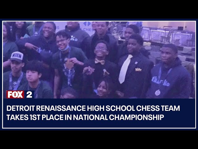 Chess team at Detroit Renaissance High School wins national championship