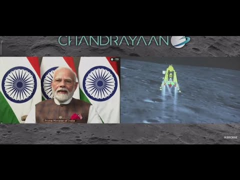 Chandrayaan 3 Save Landing||Live Video #pmnarendramodi