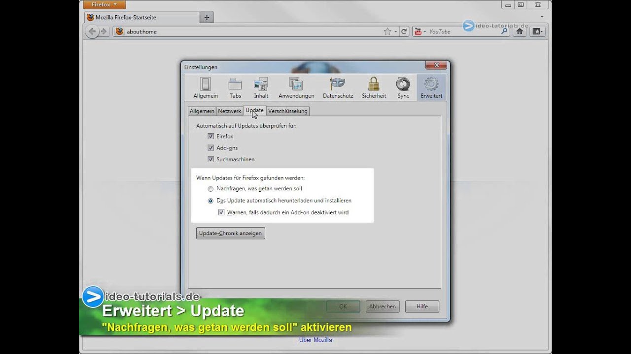 Firefox Update Deaktivieren