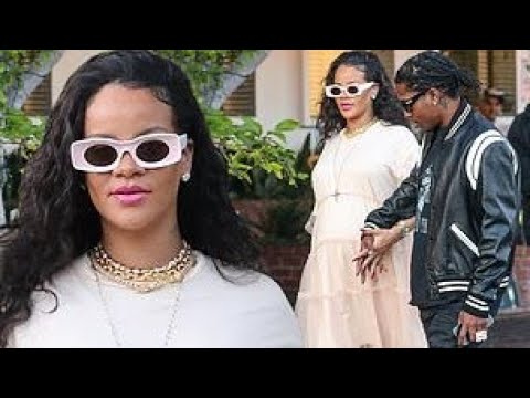 Asap Rocky and Rihanna go shopping for the baby in LA