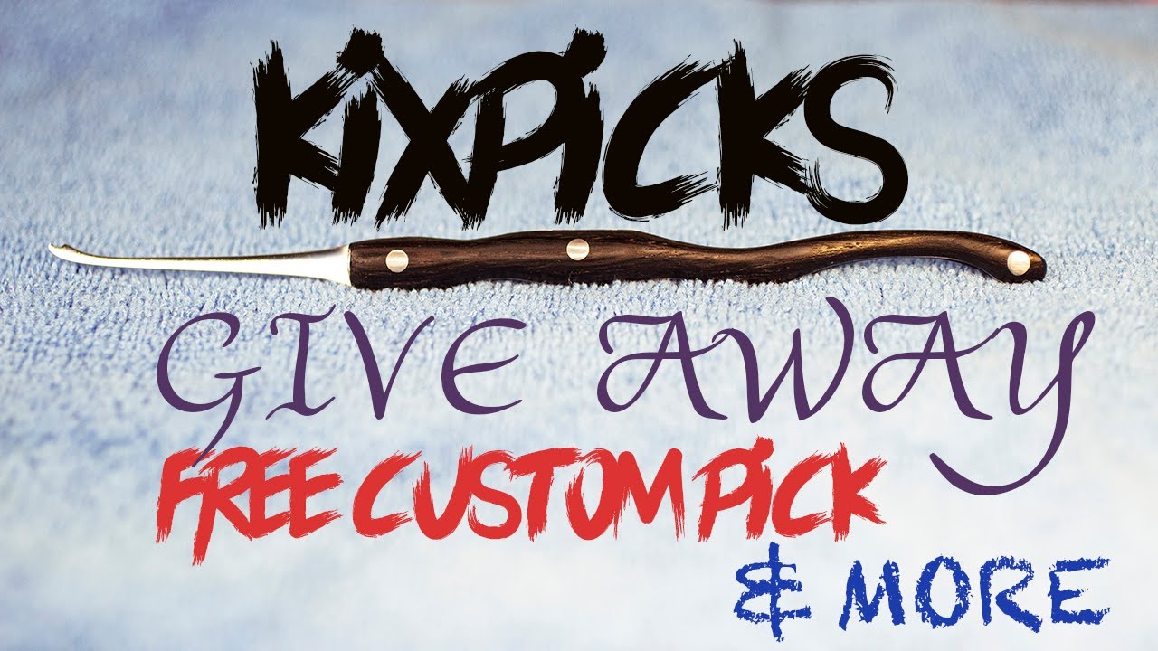 The Giveaway Video! Win A Custom HandMade Pick & More! 