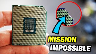 Can you FIX a CPU with a WHOLE corner missing...?! (weird computer problems)