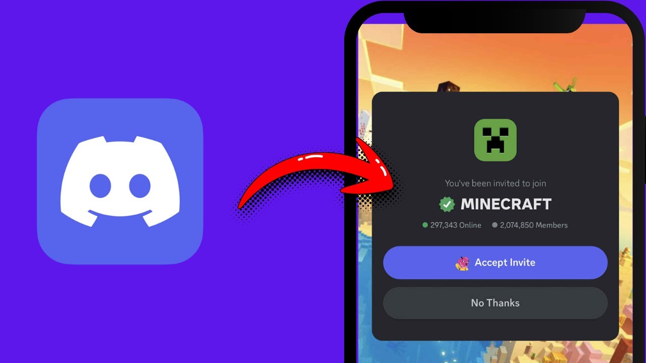 How to Join Minecraft Discord Server on Mobile - Step by Step - YouTube