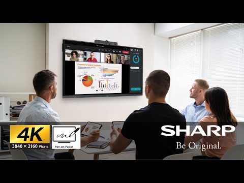 A more natural way to work - Sharp PN-L2B 4K smart interactive displays