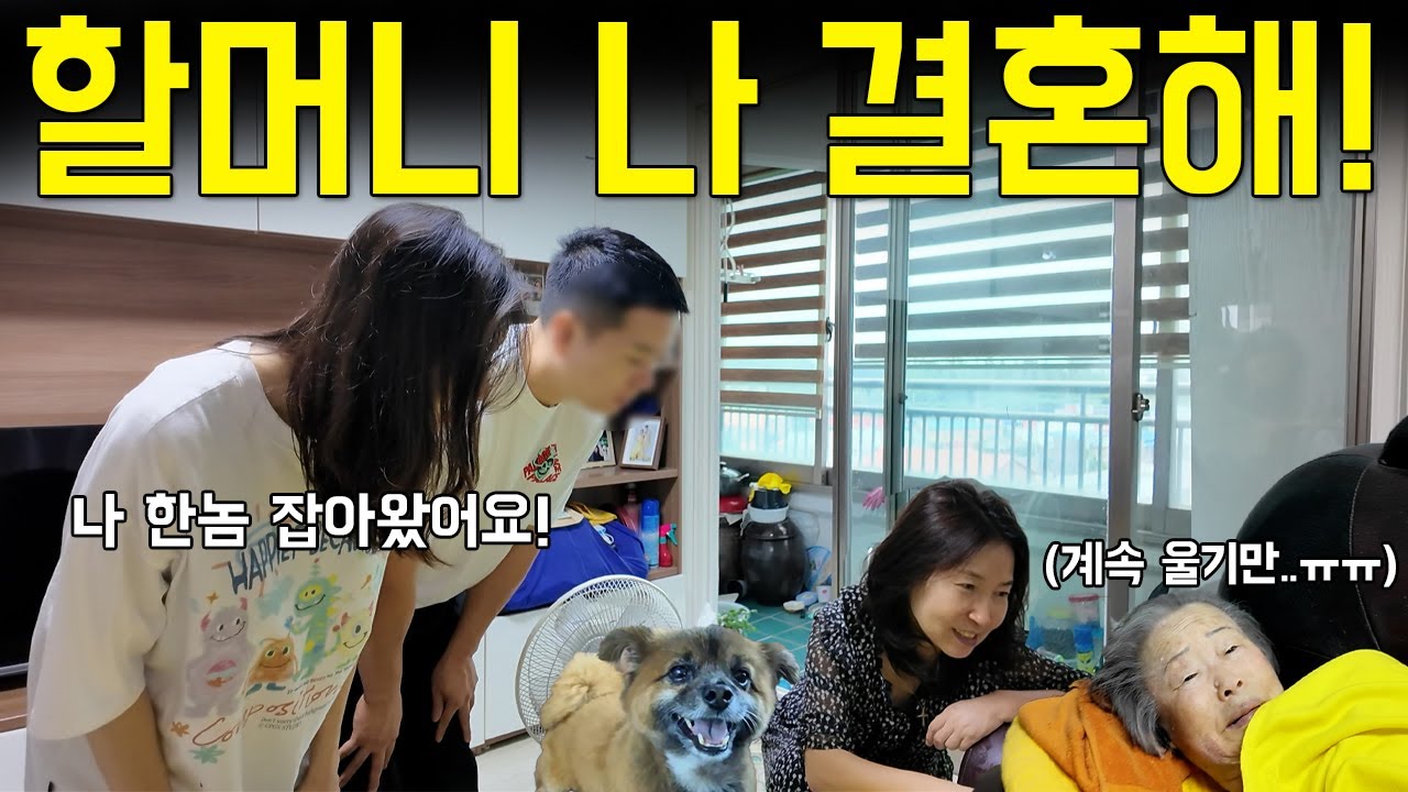 매일 애인없냐고 물어보던 할머니에게 결혼 소식 알리기 (추석 1박2일 할머니댁 브이로그)