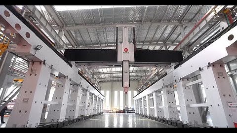 The huge 5 axis machining center for making wind blade mould #5axismachiningcenter #windblademould
