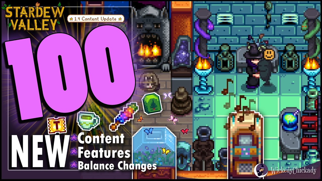 stardew valley 1.3 มีอะไรใหม่  Update New  100 NEW Content, Features and Balance Changes | Stardew Valley 1.4 Update | New Items and Rewards