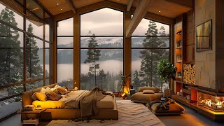 Sweet Elegance at Dawn Luxury Living in Misty Forest ☕ Soft Jazz Music to Studying Unwind &  Working screenshot 4