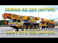 DEMAG AC 205 VS SANY  STC 800 LAUNCHING BEAM