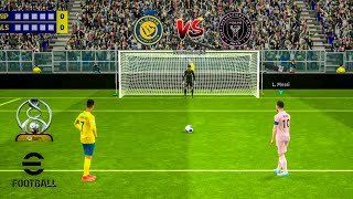 Ronaldo vs Messi ! Al Nassr VS Inter miami ! Penalty Shootout eFOOBALL 2024 MOBILE GAMEPLAY VIDEO