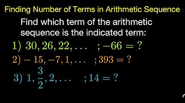 Finding Number of Terms in Arithmetic Sequence (Tagalog/Filipino Math)