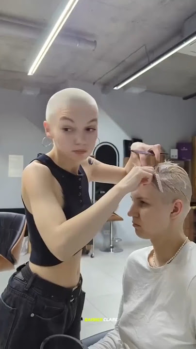 Headshave routine of bald girl #headshave beauty #bald #baldgirl #trending