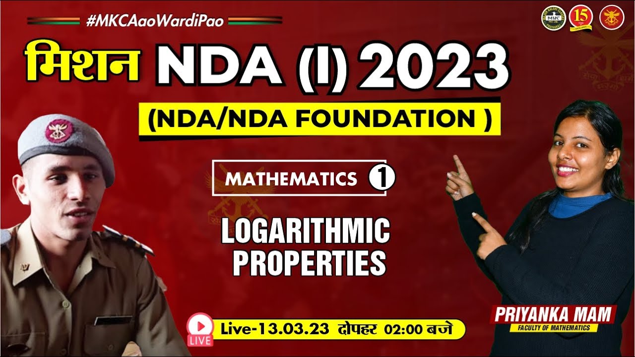 Join math live class logarithmic properties math for nda exam 2023
