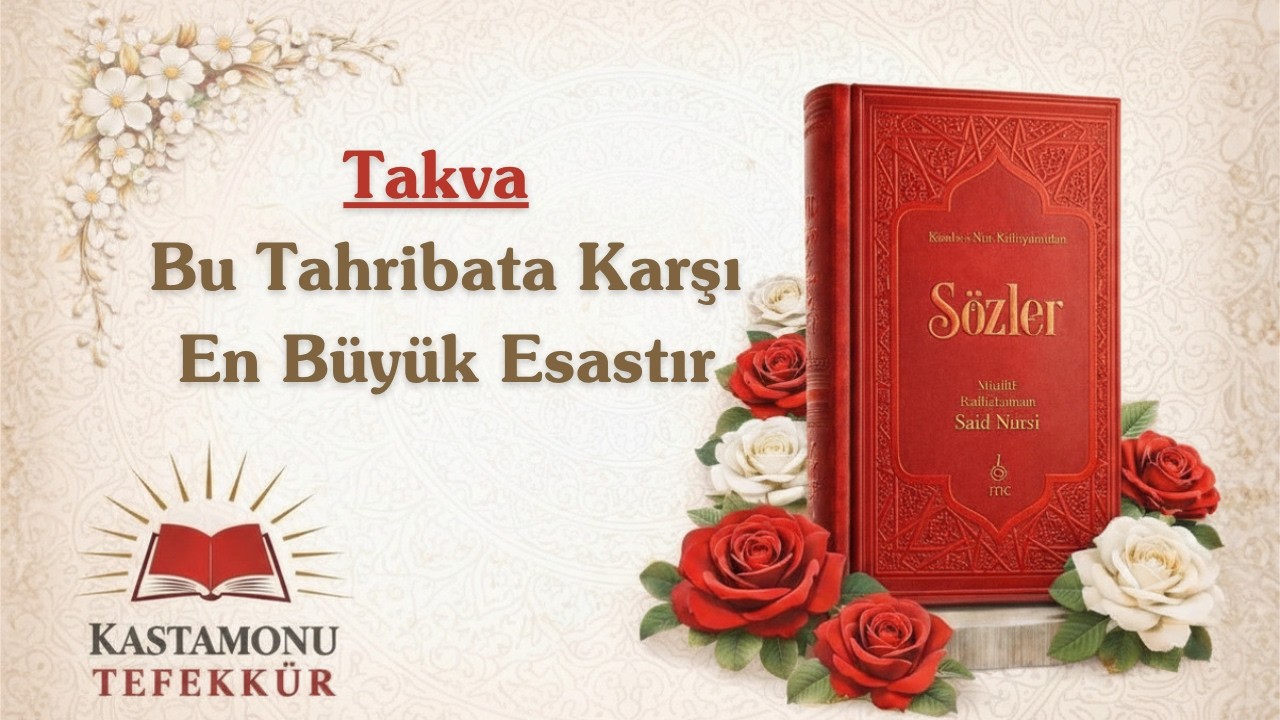 Takva Bu Tahribata Karşı En Büyük Esastır