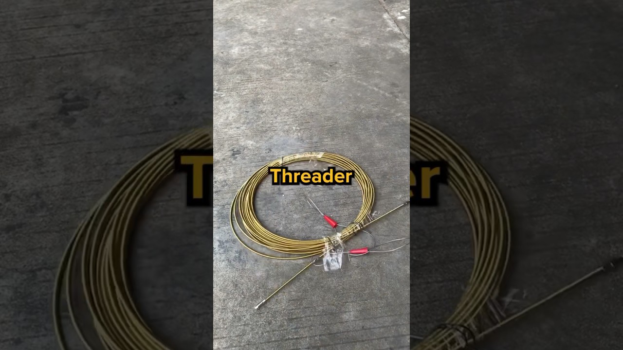 This Electrical Spring Wire Threader helps you thread wires FAST🔥🛠️ 